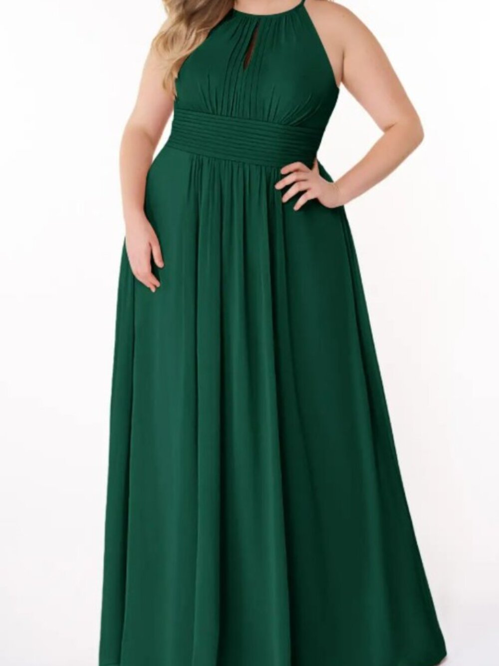 Azazie Bonnie emerald bridesmaid dress - Picture 9 of 9